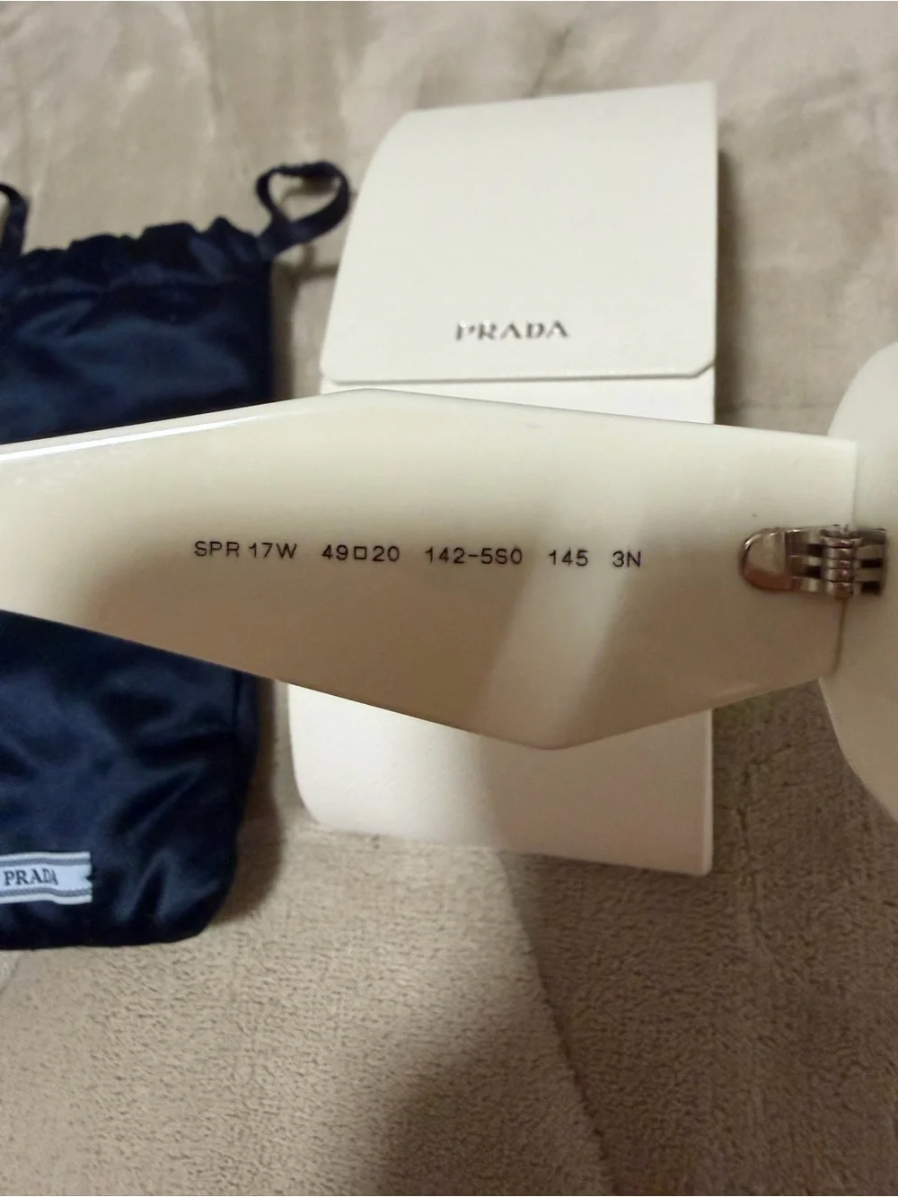 Prada White Sunglasses